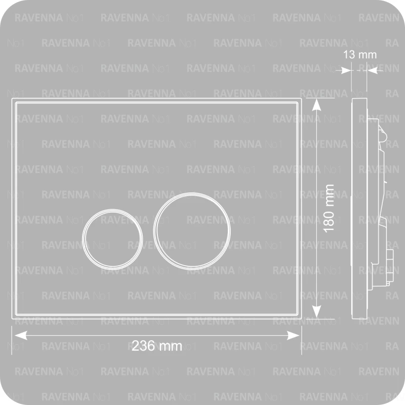 Siamp Πλακέτα Reflet 360 Μαύρο 111998