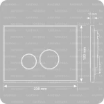 Siamp Πλακέτα Reflet 360 Μαύρο 111998