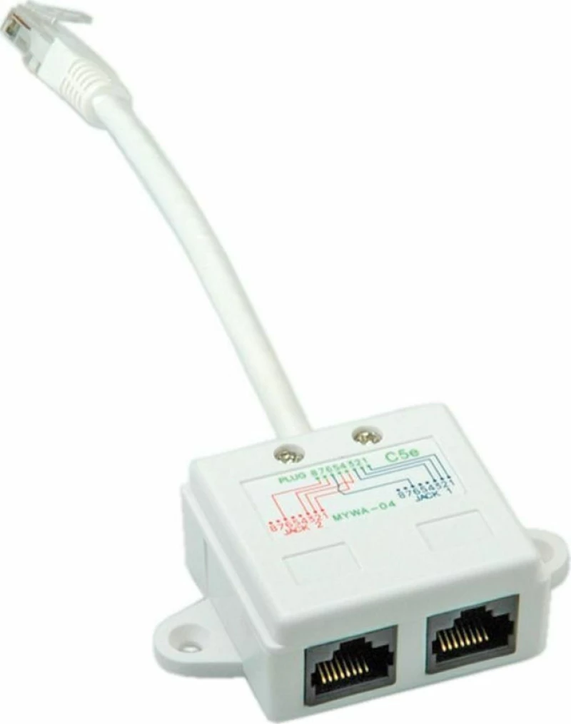 VALUE Διακλαδωτήρας T-Adapter CAT5e UTP white 21.99.3045