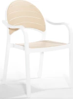 Καρέκλα Πολυπροπυλενίου Senza Ivory White