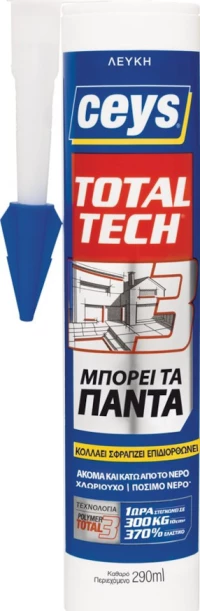 Ceys Total Tech Συγκολλητική Μαστίχη Λευκή 507216 290ml