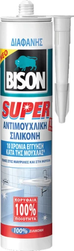 Bison Σιλικόνη Αντιμουχλική Διάφανη 66948 280ml