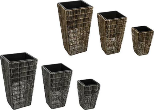 Plastona Κασπώ Καφέ 24x24x37,5εκ.