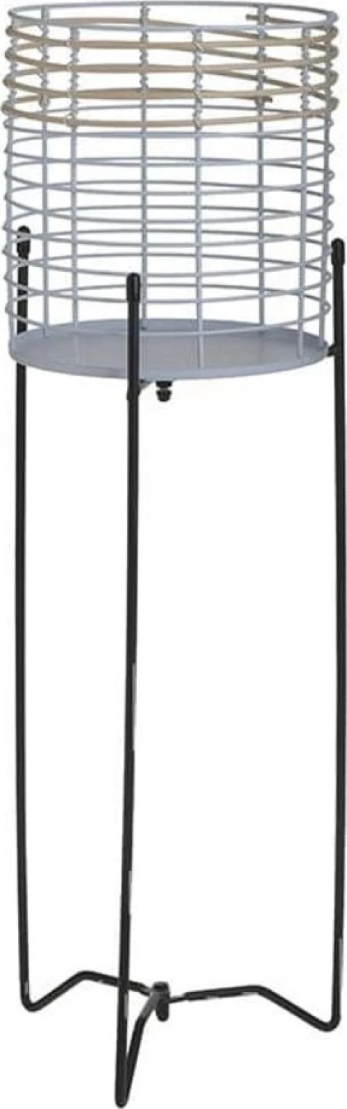 Inart Κασπώ 19X19X48 Μαύρο,Λευκό-Ελεφαντόδοντο Κωδικος: 3-70-739-0065