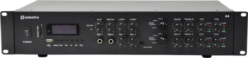Adastra A4 Διπλός Στερεοφωνικός Ενισχυτής 4X200W Rms (Τεμάχιο)