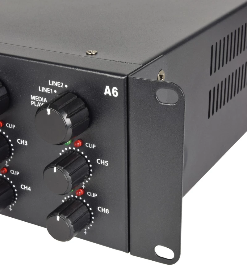 Adastra A6 Τριπλός Στερεοφωνικός Ενισχυτής 3X2X200W Rms (Τεμάχιο)