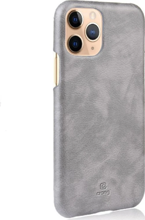 Crong Essential Back Cover Δερματίνης / Πλαστικό Γκρι (iPhone 11 Pro)