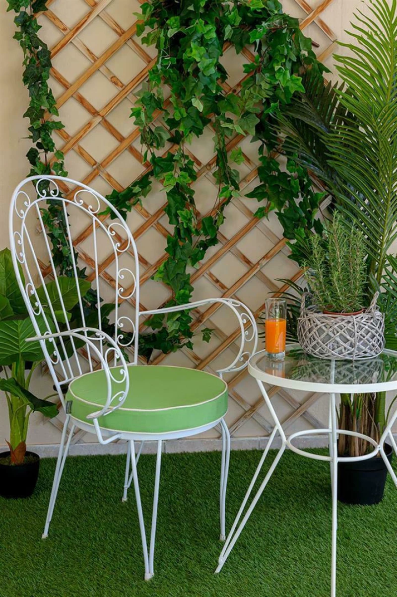 Μαξιλάρι κάθισμα στρογγυλό Φερ Φορζέ Be Comfy Bice Green 6004 Κάθισμα Διάμετρος 43cm