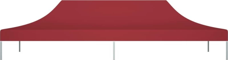 vidaXL Κάλυμμα Τέντας Εκδηλώσεων Μπορντό 6x3m 270gr/m² 315331