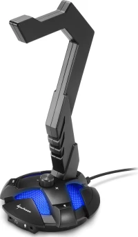 Sharkoon X-Rest 7.1 Ακουστικά, Ακουστικά Μαύρος (Μαύρο) Βάση active