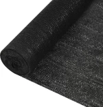 vidaXL Δίχτυ Σκίασης Μαύρο Από HDPE 195 Γρ./μ² 1,5x25m 149360