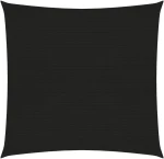 vidaXL Πανί Σκίασης Μαύρο Από HDPE 160 γρ./μ² 6x6m 311719