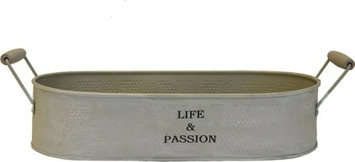 Plastona Κασπώ Life & Passion Λευκό 38.5x18.5x9.5εκ