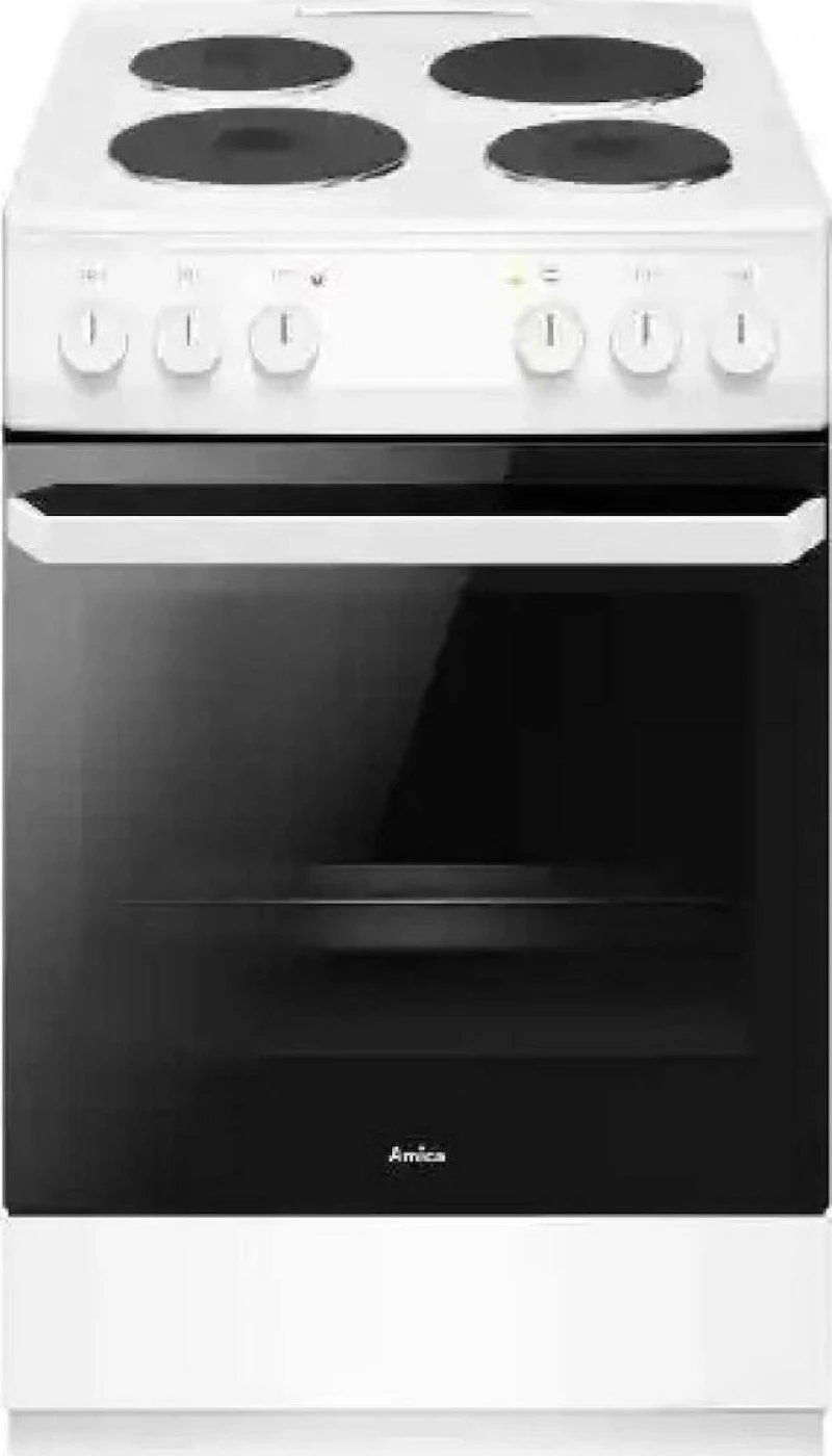 Amica 58EE2.20EPFW Κουζίνα 62lt με Εστίες Εμαγιέ