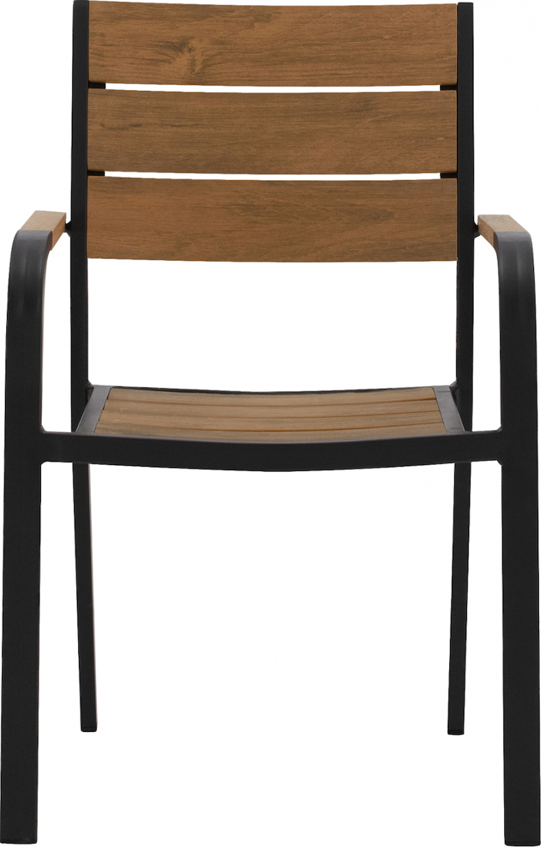 Πολυθρονα Αλουμινιου Ανθρακι Με Polywood Fb95127.02 55X56X85Υεκ.