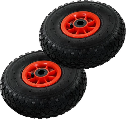 vidaXL Ρόδες για Καρότσια Μεταφοράς 2 τεμ. 3.00-4 (260x85) Καουτσούκ 142969