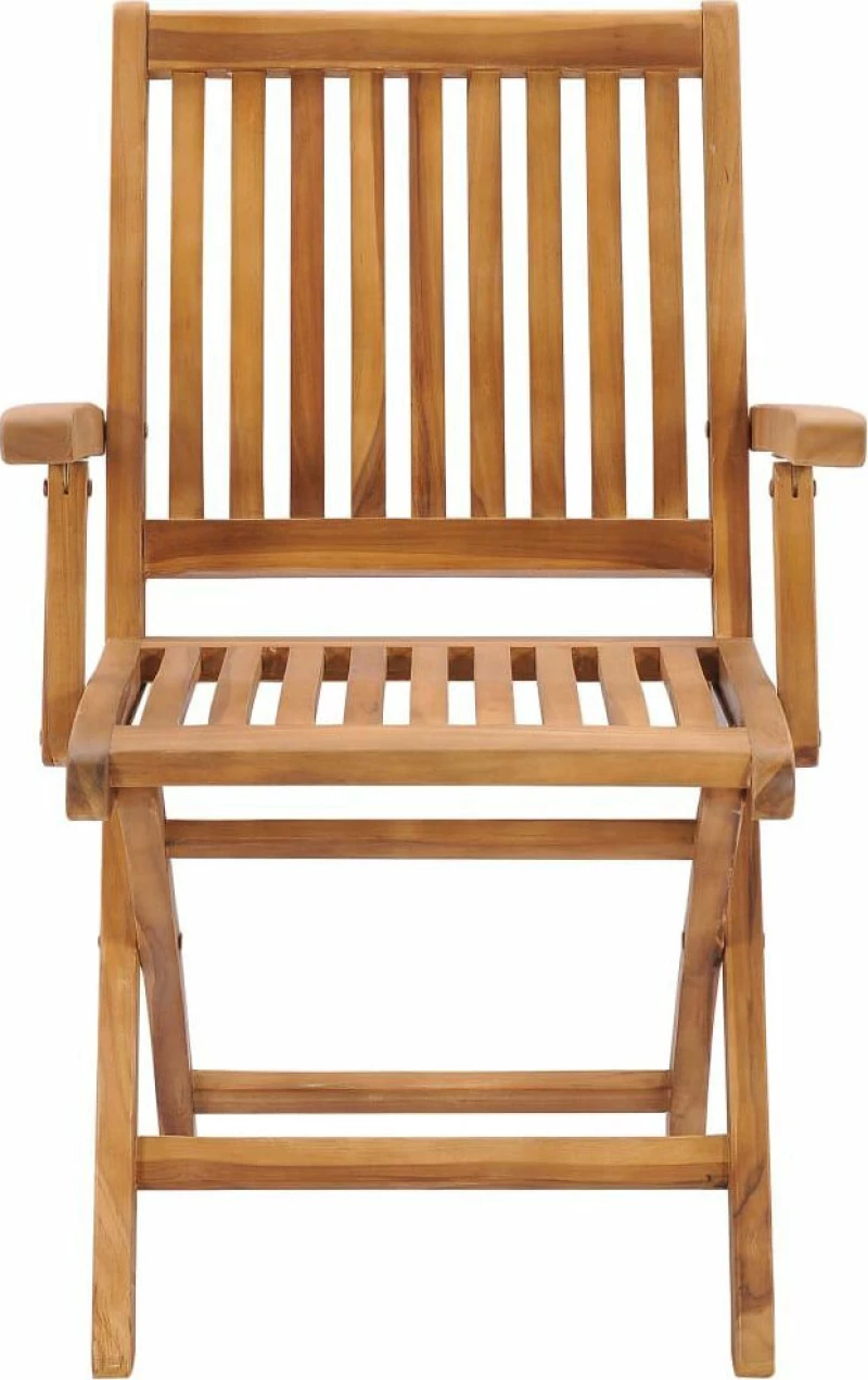 Καρέκλα Ξύλινη Teak & Μαξιλάρια Φωτεινά Πράσινα 2τμχ