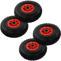 vidaXL Ρόδες για Καρότσια Μεταφοράς 4 τεμ. 3.00-4 (260x85) Καουτσούκ 142970