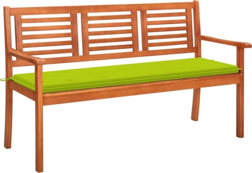 Παγκάκι 3061007 150x60x89cm Φωτεινό Πράσινο Μαξιλάρι