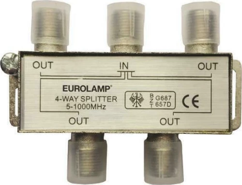 Eurolamp TV F 1/4 Μεταλλικός