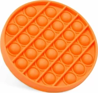 Pop It Παιχνίδι Στρες Ανακούφισης παζλ- Bubble Sensory Decompression Toy Round παζλ για ενήλικες Παιδιά - Round Orange