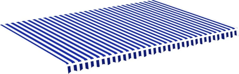vidaXL Τεντόπανο Ανταλλακτικό Μπλε / Λευκό 5x3,5m 311922