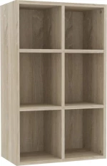 vidaXL Ραφιέρα / Βιβλιοθήκη Sonoma Δρυς 66x30x97,8 εκ. από Μοριοσανίδα
