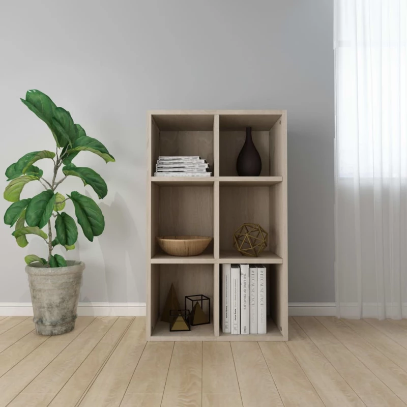 vidaXL Ραφιέρα / Βιβλιοθήκη Sonoma Δρυς 66x30x97,8 εκ. από Μοριοσανίδα