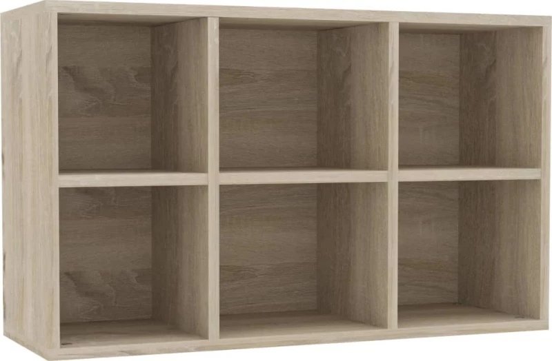 vidaXL Ραφιέρα / Βιβλιοθήκη Sonoma Δρυς 66x30x97,8 εκ. από Μοριοσανίδα