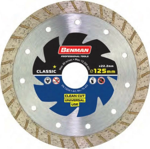 Benman Διαμαντόδισκος Γενικής Χρήσης Classic 125mm 74483