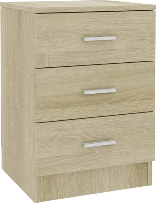 Κομοδίνο Χρώμα Sonoma Δρυς 38 x 35 x 56 εκ. από Μοριοσανίδα