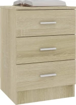 Κομοδίνο Χρώμα Sonoma Δρυς 38 x 35 x 56 εκ. από Μοριοσανίδα