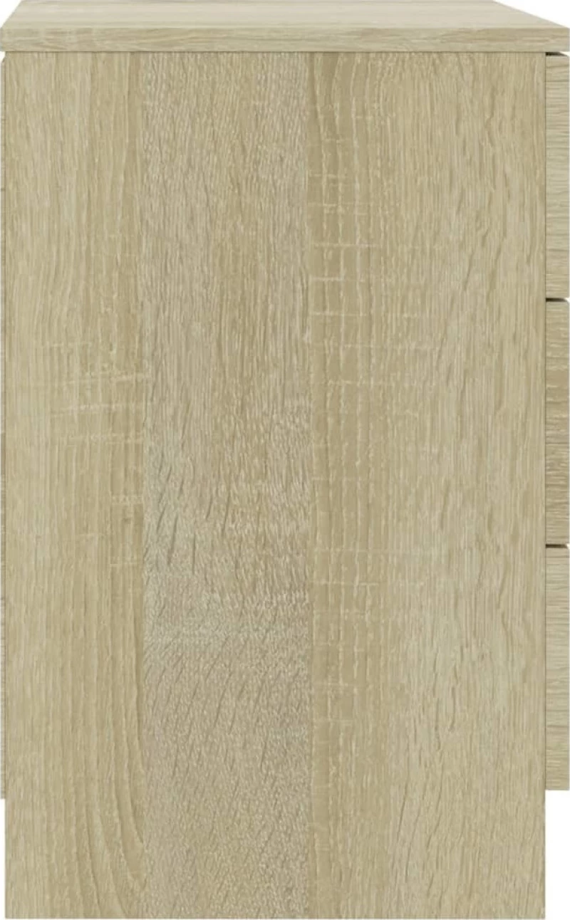 Κομοδίνο Χρώμα Sonoma Δρυς 38 x 35 x 56 εκ. από Μοριοσανίδα