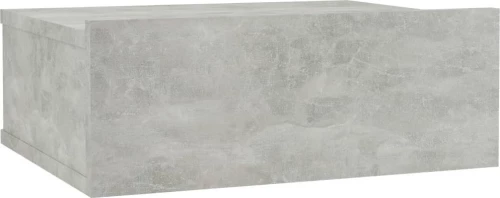 Κομοδίνο Κρεμαστό Γκρι Σκυροδέματος 40x30x15 εκ. Μοριοσανίδα
