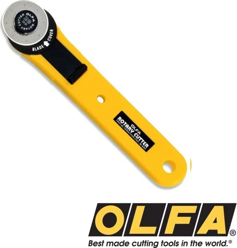 Olfa Περιστροφικός Κόφτης για Χαρτόνι, Αφρολέξ & Υφάσματα 28mm RTY-1/G