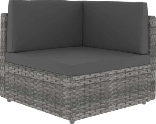 Γωνιακός Καναπές 49521 65.5x65.5x52cm Γκρι