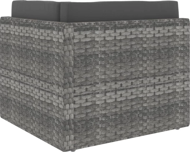 Γωνιακός Καναπές 49521 65.5x65.5x52cm Γκρι