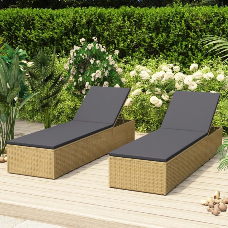 Ξαπλώστρα Rattan 310146 198x60x30cm