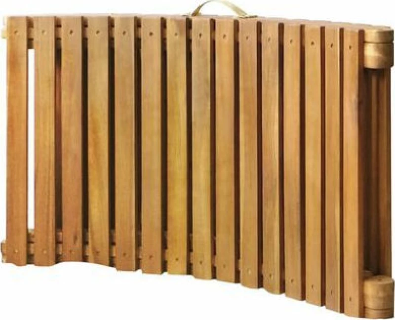 Ξαπλώστρα Ξύλινη Φυσικό 2 τμχ 184x55x64cm