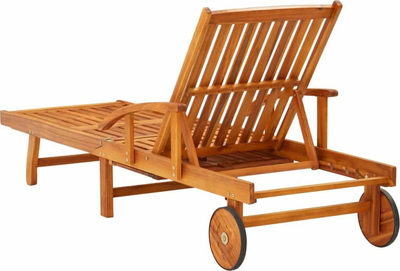 Ξαπλώστρα Ξύλινη Γκρι 200x67x30cm