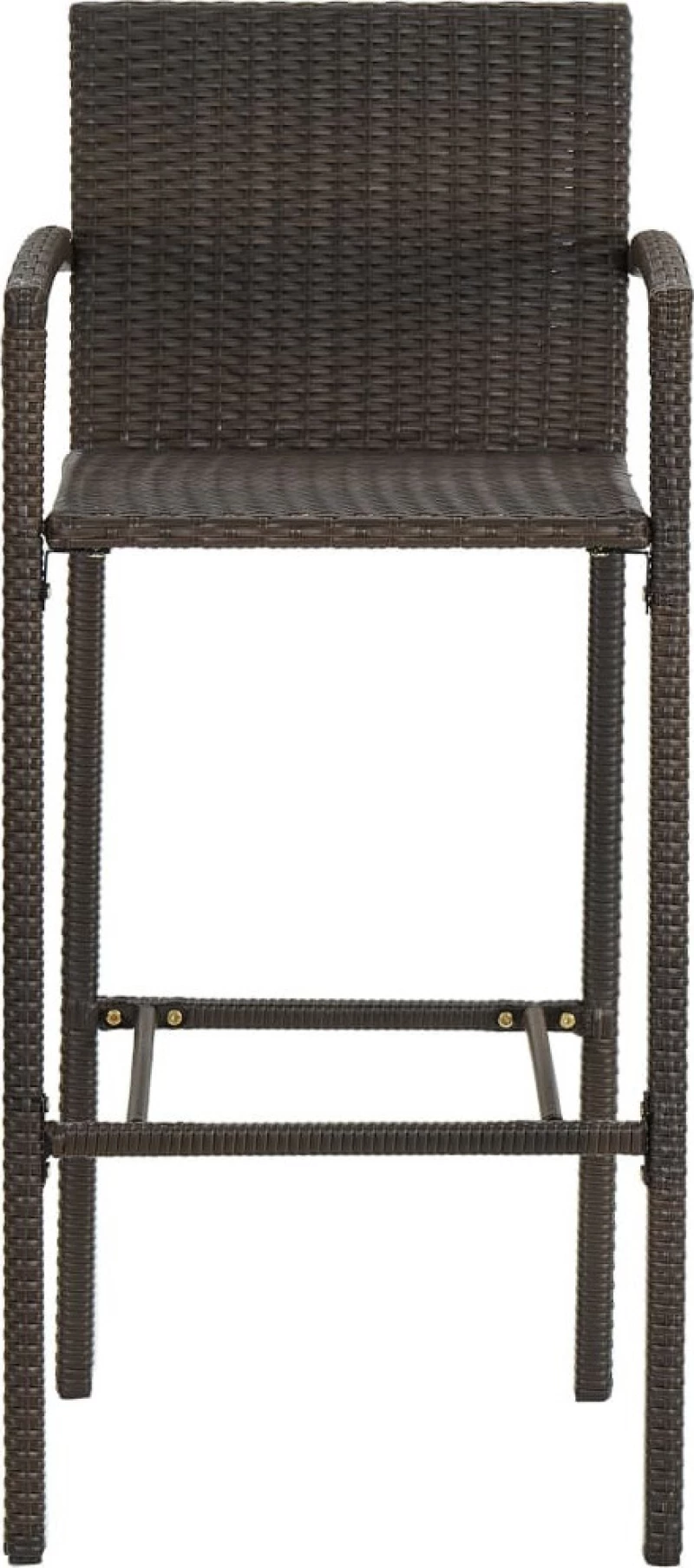 Σκαμπό Μπαρ Rattan Καφέ 4τμχ. 313454