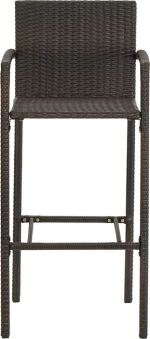 Σκαμπό Μπαρ Rattan Καφέ 4τμχ. 313454