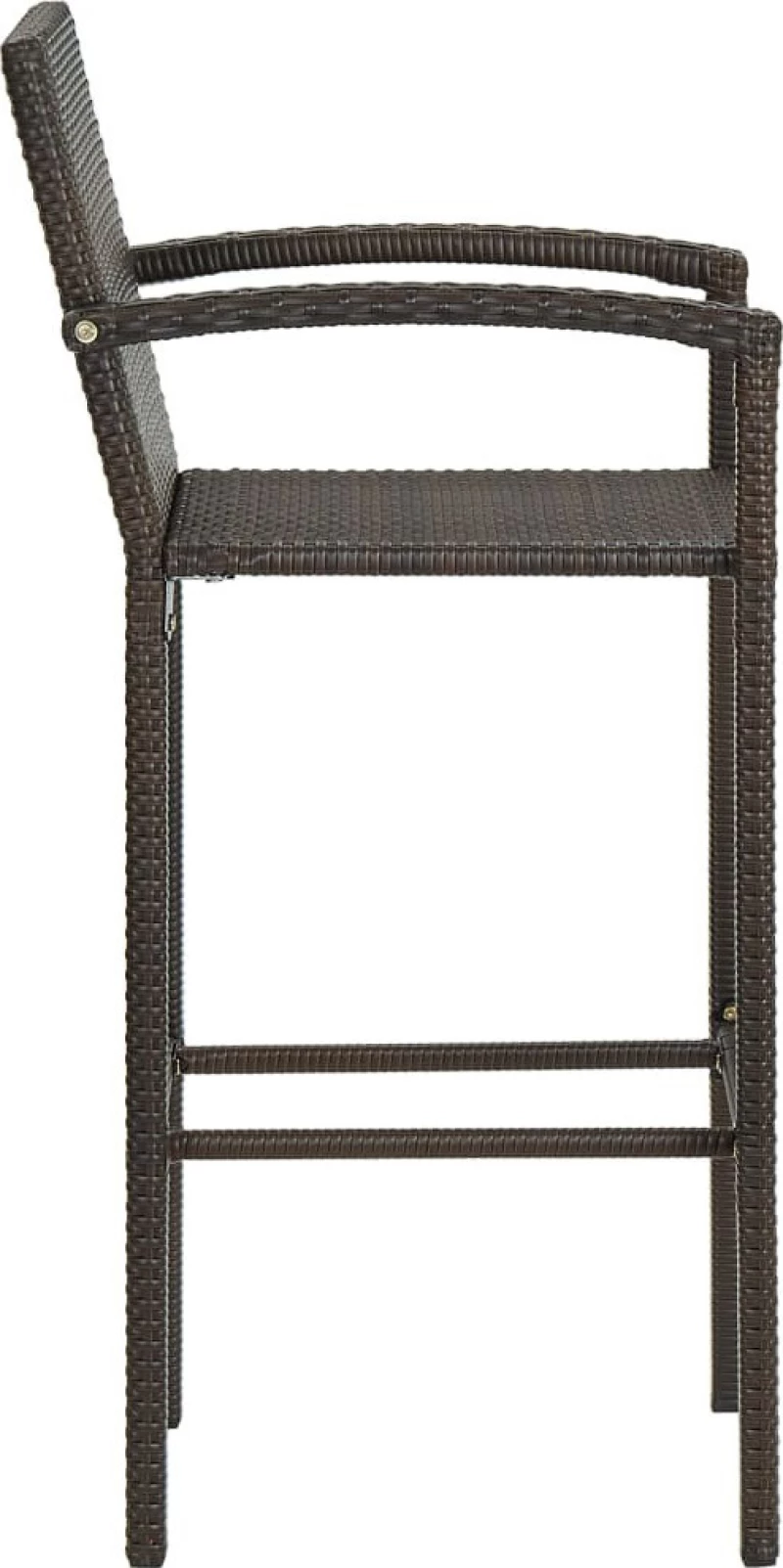 Σκαμπό Μπαρ Rattan Καφέ 4τμχ. 313454