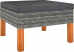 Σκαμπό Rattan Γκρι 315752