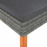 Σκαμπό Rattan Γκρι 315752