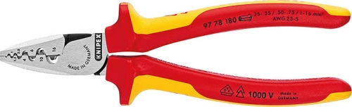 Knipex 9778180 Πρέσα Ακροδεκτών Ηλεκτρολόγου 180mm