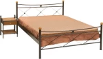 Χιαστή Κρεβάτι Υπέρδιπλο Μεταλλικό 160x200cm