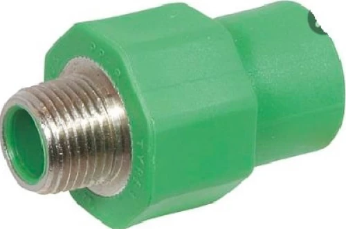 Πράσινος Μαστός PPR Φ20x1/2" Αρσ. PN25, INTERPLAST