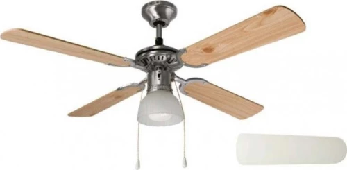 Perenz Gemini Ανεμιστήρας Οροφής με Φως Metal Brushed Chrome