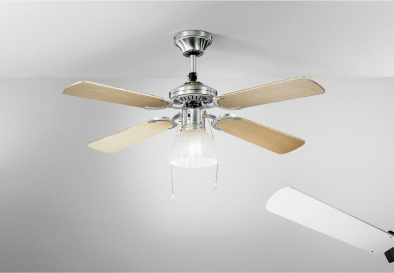 Perenz Gemini Ανεμιστήρας Οροφής με Φως Metal Brushed Chrome